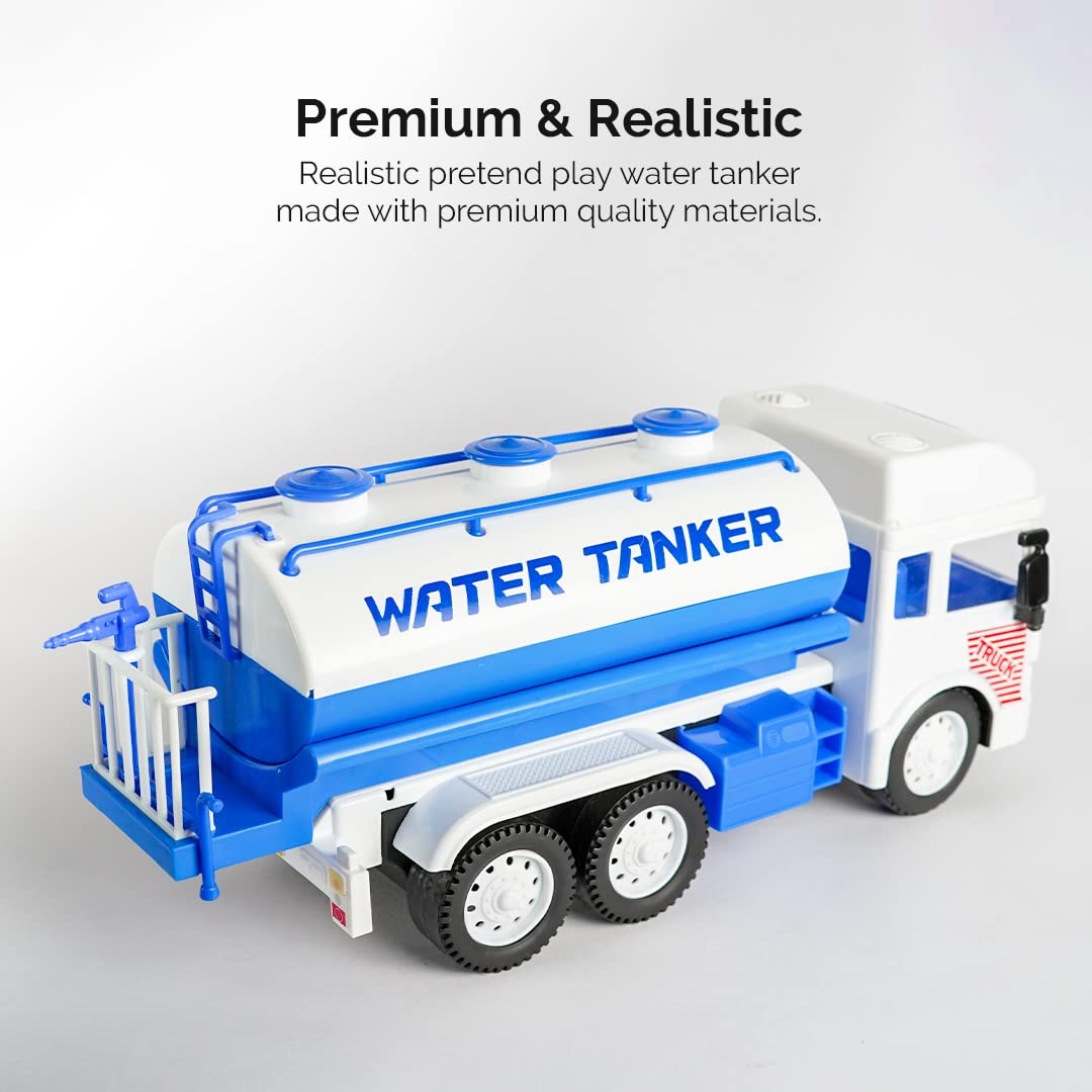 KIDS 6X6 WHEELER WATER TANKER TRUCK TOY FRICTION POWERED UNBREAKABLE TRUCK BEST GIFTS TOYS FOR KIDS